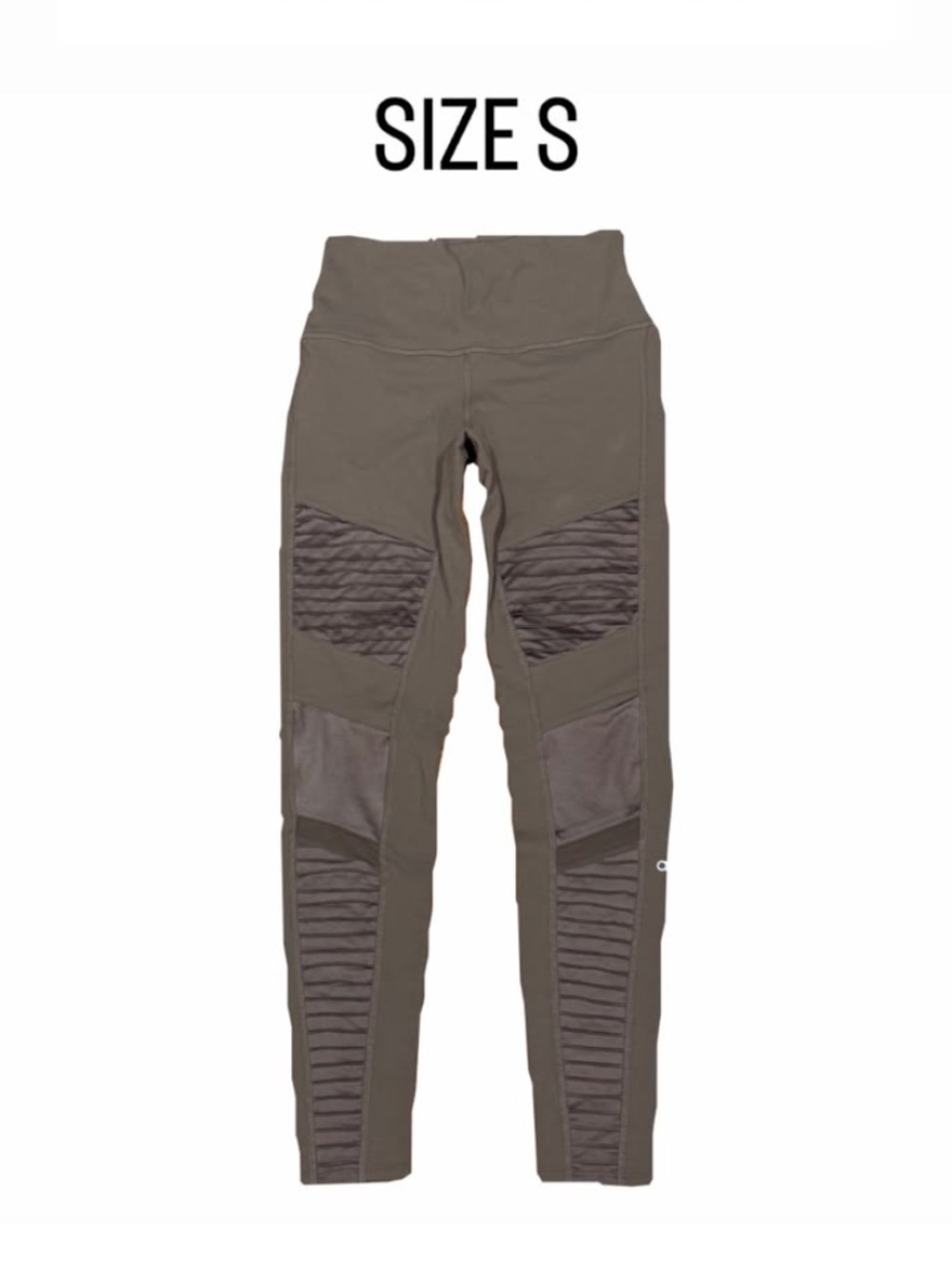 Alo Yoga High Waisted Moto Leggings Brown Size Small.